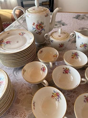Çay dəsti, rəng - Ağ, Farfor, Almaniya — 3