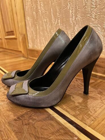 bot ayaqqabi: Tuflilər, Ölçü: 37, rəng - Boz, İşlənmiş — 3