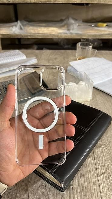 termopot satilir: Şəffaf MagSafe uyğun telefon qabı Orjinal iphone 13 14 üçün kabro tam — 2
