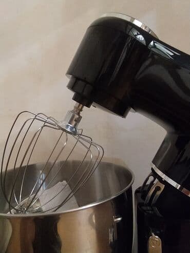 elektrikli qazan: Mətbəx üçün planetar mikser - Rəng: qara, xrom detal ilə - Böyük — 2