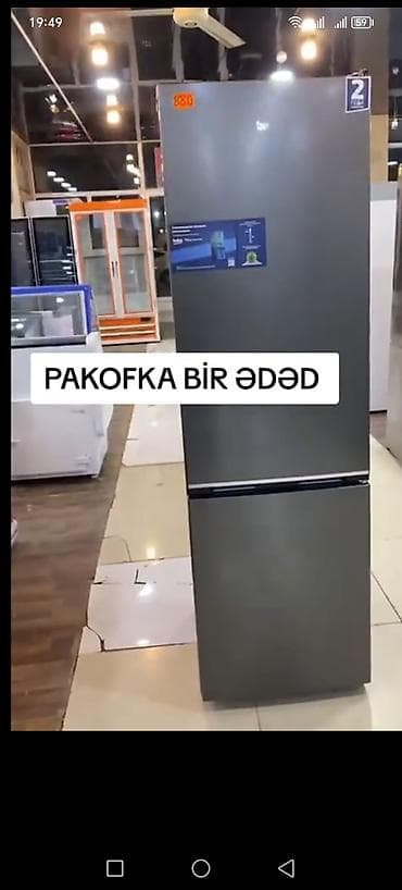 2 qapılı Beko Soyuducu Satılır, rəng - Boz