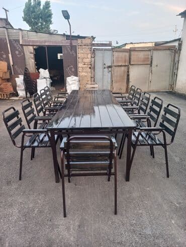 toxunma saplar satisi: Yeni, Dördbucaq masa, 4 stul, Açılmayan, Stullar ilə, Taxta, Azərbaycan — 2