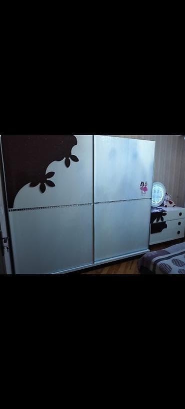 ucuz perde: Uşaq/yeniyetmə otağı üçün mebel dəsti - Rəng: ağ və tünd qəhvəyi — 3