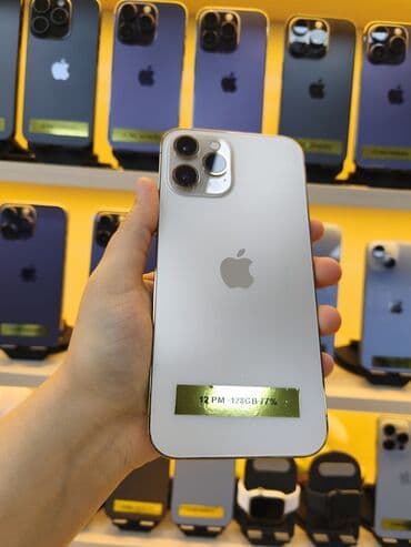 редми 13 про макс: IPhone 12 Pro Max, 128 GB, Gümüşü, Simsiz şarj — 1