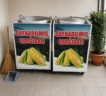 şirniyyat soba: Seyyar satiş ucun qargadali aparati. Qazan tutumu 60/100 arasidi. 1 — 1