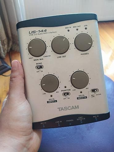 Tascam US-144 USB Audio Interface satılır. Məhz bu firma və US-144