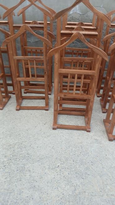 вешалка стойка для одежды напольная в икеа: Taxta paltar asqısı/valet stendi - Material: tam ağac (cilalanmış — 1