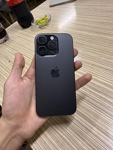 iphone xs pro max: IPhone 16 Pro, 128 GB, Black Titanium, Simsiz şarj, Face ID, Sənədlərlə — 1
