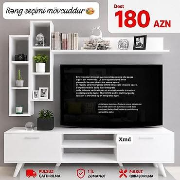 cilek mebel: Düz TV altlığı, Polkalı, Laminat — 1