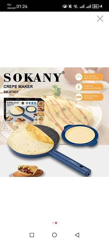 sokany: SOKANY Crepe Maker SK-07057 - Elektrikli krep və blinçik bişirən — 1