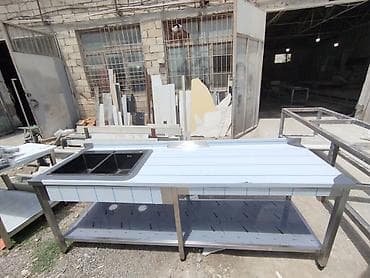 Paslanmayan poladdan peşəkar mətbəx avadanlıqları - İkiqablı lavabo — 1