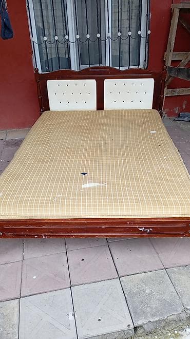 hava yataq: İkinəfərlik çarpayı, Bazasız, Matras ilə, Siyirməsiz — 2