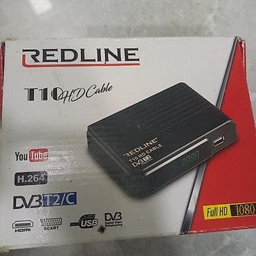 tv box 96 max: REDLINE T10 HD Cable DVB-T2/C rəqəmsal TV qəbuledicisi - Full HD — 1