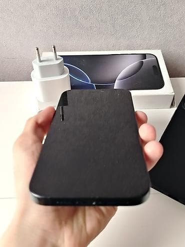 iphone 16 pro maks: IPhone 16 Pro Max, 256 GB, Qara, Simsiz şarj, Face ID — 3