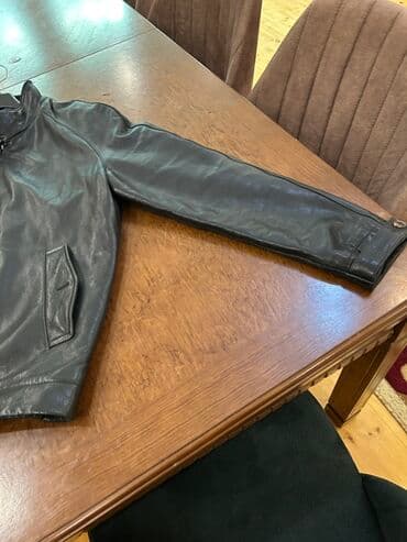 демисезонные кожаные мужские куртки: Lacoste kişi dəri gödəkçə - Brend: Lacoste - Ölçü: 56 (etiketdə 56/7 — 8