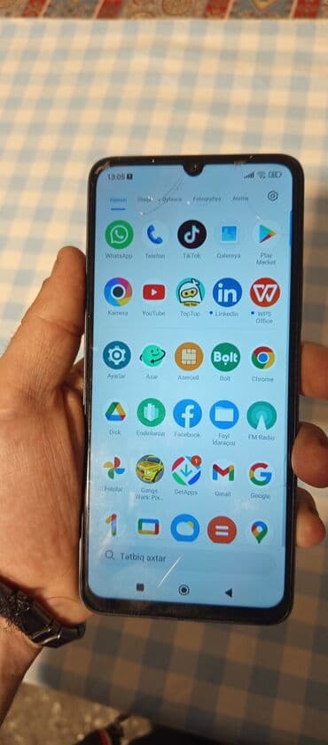 Poco C65, 256 GB, rəng - Göy, Barmaq izi