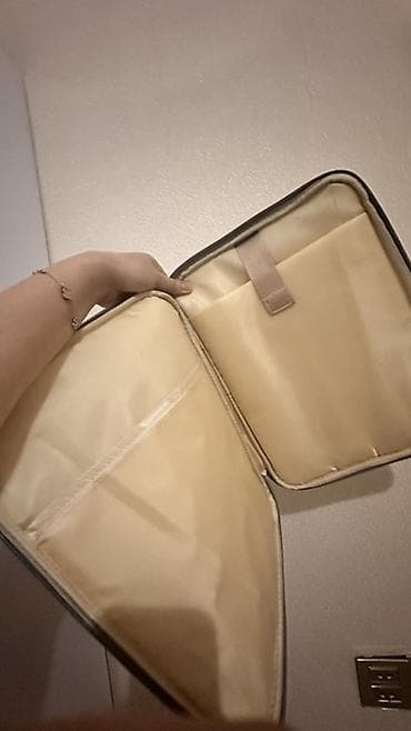 narda gunluk internet: Südlü-boz rəngdə laptop/planşet üçün qol çantası - Material: Yumşaq — 3