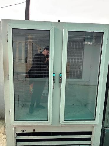 Et üçün vitrin soyuducu - Ölçü: en 1.50 m, hündürlük 2 m - Şüşə