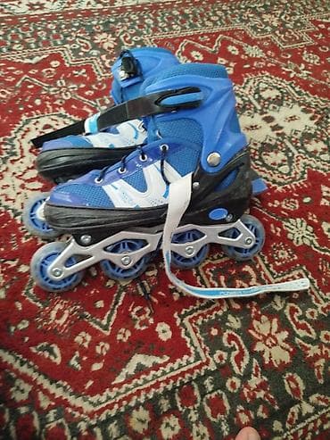 Roliklər: Inline skeyt (roller skates) – mavi rəng - Təkərli konstruksiya: 4 — 2