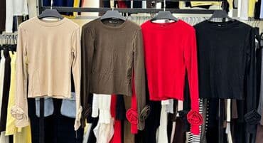 женские футболки и майки в полоску: Zerif bluz🌸🫶🏻 — 3