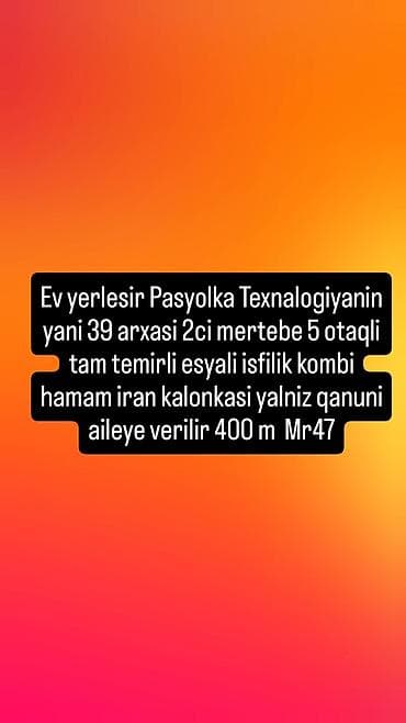 binede kiraye ev: Kiraye — 1