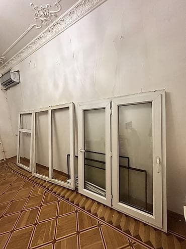 balka: Satılır PVC pəncərə komplekti. Ağ rəngli plastik çərçivədən — 3