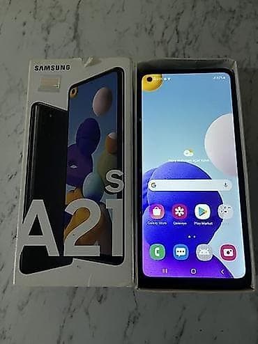 samsunq a36: Samsung Galaxy A21S, 64 GB, rəng - Qara, Barmaq izi — 1