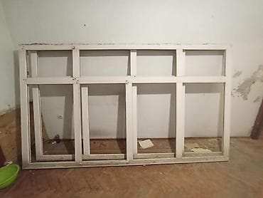 Окна: 2 ededdir,şuşeleri hamisi saglamdi,profil ozude saglamdi razmer- 307 — 1