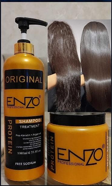 ✨ ENZO Professional Protein Saç Baxım Dəsti ✨ Keratin Maska Sampun