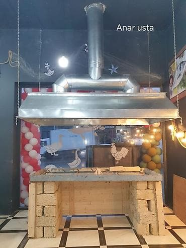 kafe ucun bar: Peşəkar tüstü-çıxarıcı kubok və havalandırma sistemləri - Material — 2