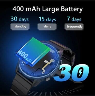 super zeng: Yeni, Smart saat, Sensor ekran, rəng - Qara — 5