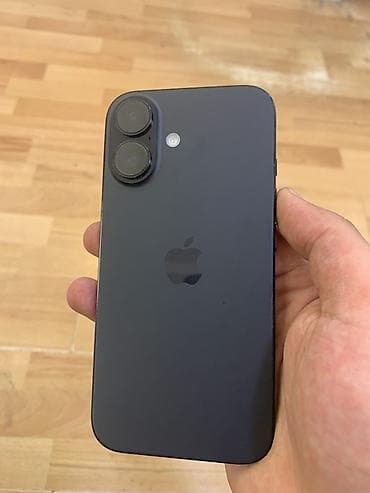 apple macbook: IPhone 16, 256 GB, Qara, Qırıq — 4