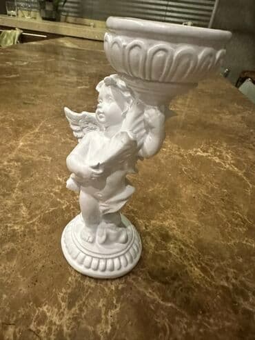 07 şəkilləri ağ: Fiqur, Gips, rəng - Ağ — 2