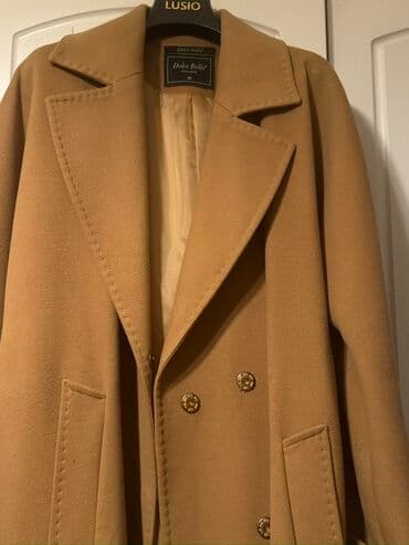 женские дубленки из тосканы: Пальто, S, цвет - Коричневый — 4