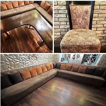 Böyük L formalı künc divanı ( ayrılır), Böyük L formalı Stol 6 ədəd