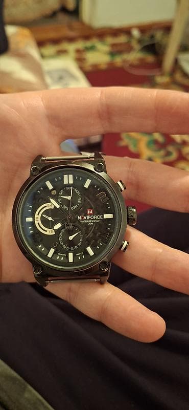 kiwi saati: Qol saatı, NaviForce, rəng - Qara — 1