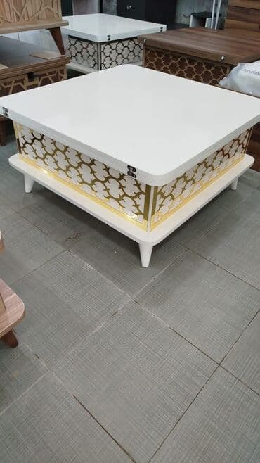 Sifarişlə ev mebeli: Kvadrat masa, Açılan, Təkərsiz, Laminat — 6