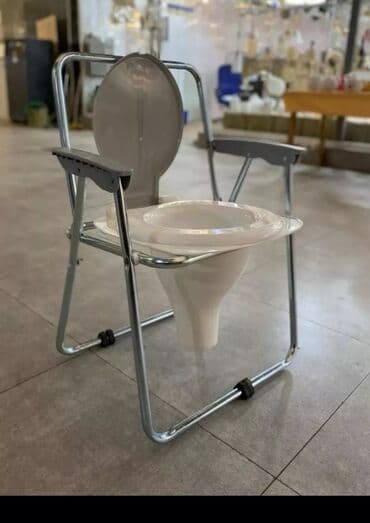 Portativ tualet oturacağı (kommod stul) - Metal karkaslı, dayanıqlı