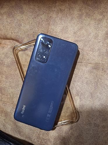 ikinci el telefon iphone 11: Redmi Note 11, 64 GB, rəng - Mavi, Barmaq izi — 2