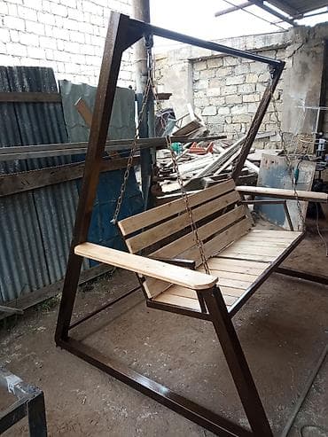 elif mebel: Texas uslublu yelləncək.60-60a profillə yıgılıb .zərli hammerton — 1