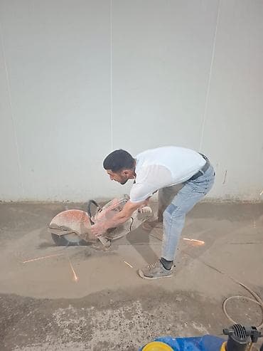 Beton kəsimi və deşik açma xidməti - Armaturlu beton, monolit, daş