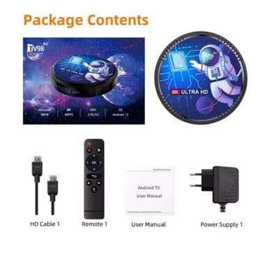 Yeni Smart TV boks TV box 4 GB / 32 GB, Android, Ünvandan götürmə, Pulsuz çatdırılma, Ödənişli çatdırılma