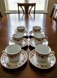 madonna serviz: Çay dəsti, rəng - Ağ, Keramika, Weimar, 6 nəfərlik, Polşa — 2