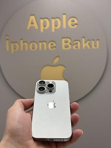 iphone 11 pro maxs: IPhone 15 Pro, 128 GB, Ağ, Zəmanət, Simsiz şarj, Face ID — 1