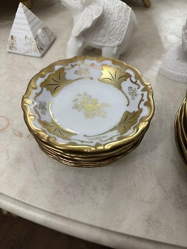 süfre: Boşqablar, rəng - Ağ, Farfor, Almaniya — 1