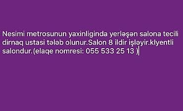 Qadın saç ustası tələb olunur, Faiz, 1 ildən az təcrübə, Alətlərin təqdim olunması