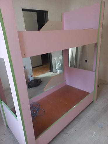 Oğlan və qız üçün, İşlənmiş, Çarpayı, Matrassız, Laminat