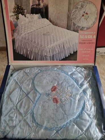 divan pokrival: Yataq üçün Yeni rəng - Mavi Yataq örtüyü — 4