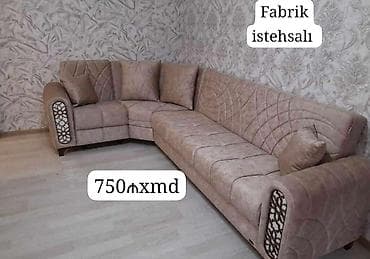 ustul: Künc divan – fabrik istehsalı - Ölçü: L şəkilli künc komplekti - — 1