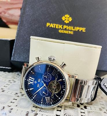 Аксессуары: Наручные часы, Patek Phillipe, цвет - Голубой — 3